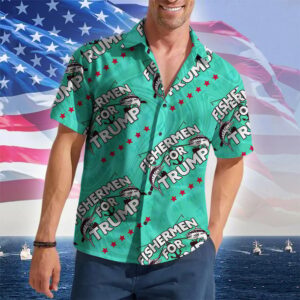 Fishermen For 2026 Hawaiian Shirt Pro Patriotic Button Up Shirt Gifts For Fishermen