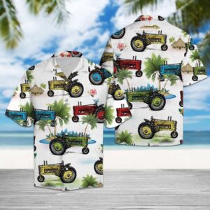 John Deere Hawaiian Shirt Tractor Summer Button Shirts Best Gifts For Farmers