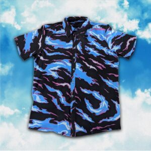 Fitness Thigh-Ami Vice Camo Hawaiian Shirt Men's Button Up Shirt Gifts For Husband