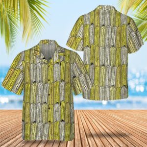 Corn Plant Hawaiian Shirt Men's Short Sleeve Button Up Gift Ideas For Boyfriend