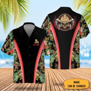 Custom Crane Operator Tropical Hawaiian Shirt Vacation Button Up Crane Operator Gifts