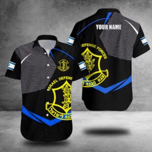 Custom I Stand With Israel Hawaiian Shirt Israeli Military Shirt IDF Clothing For Supporters