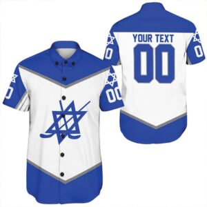 Customized I Stand With Israel Hawaiian Shirt Team Hockey Israel Shirt Gifts For Hockey Lovers