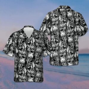 Skulls Hawaiian Shirt Horror Scary Men's Button Down Shirt Gifts For Halloween 2026
