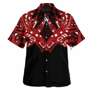 Killer Whale Haida Art Print Hawaii Shirt Northwest Pacific Style Apparel Gifts