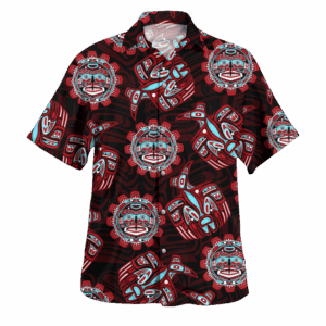 The Raven Myth 3D Hawaiian Shirt Haida Art Style Clothing Apparel