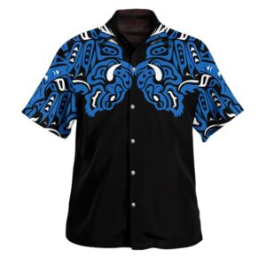 Buffalo Myth 3D Hawaii Shirt Haida Art Style Buffalo Clothing Gift