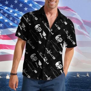 LGBT 2026 Hawaiian Shirt Let's Go Brandon Button Up Shirt Gifts For Husband
