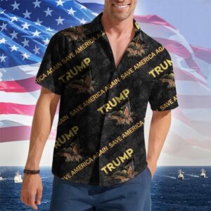 Save America Again Hawaiian Shirt Not Guilty Button Up Shirt Gifts For Dad