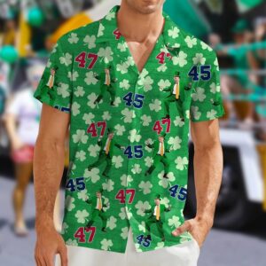 Dancing 45 47 Shamrock Hawaiian Shirt Funny 2026 Shirt St Patrick's Day Gifts
