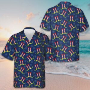 Christmas Elves Legs Hawaiian Shirt Merry Xmas Elf Shirt Gifts For Cousin
