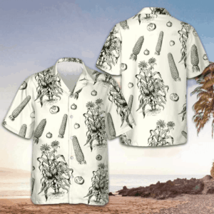 Corn Harvest Hawaiian Shirt Beach Short Sleeve Button Down Gifts For Husband