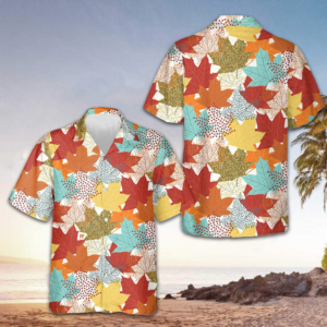 Fall Maple Leaves Hawaiian Shirt Funny Thanksgiving Shirt Gifts For Him
