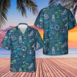 West Coast Best Coast Tropical Hawaiian Shirt Button Up Summer Shirts For Men Gift Ideas