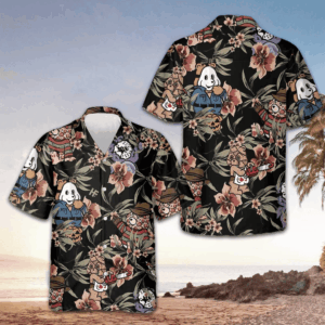 Horror Movie Characters Scare Dogs Hawaiian Shirt Funny Halloween Shirt Gifts For Him