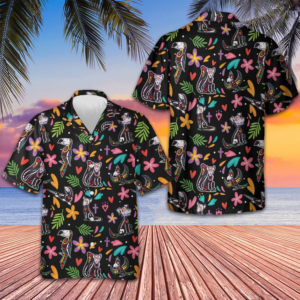 Day Of The Dead Skeleton Animals Hawaiian Shirt Funny Day Of The Dead Shirt Gifts For Him