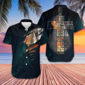 All I Need Today Is A Little Bit Of Guitar Hawaiian Shirt Guitar Lovers Button Up Shirt Men