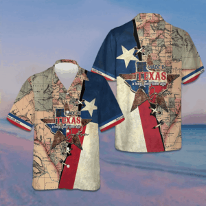 Custom Made In Texas A Long Long Time Ago Hawaiian Shirt State Of Texas Map Shirt For Texans