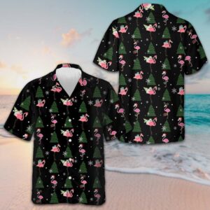 Flamingo Merry Xmas You All Hawaiian Shirt Funny Christmas Shirt Gifts For Flamingo Lovers