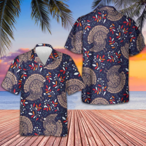 Turkey Thanksgiving Seamless Pattern Hawaiian Shirt Men's Gift For Thanksgiving Day