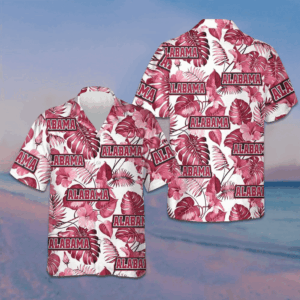 Alabama Tropical Hawaiian Shirt Vacation Button Down Shirts Gifts For Summer
