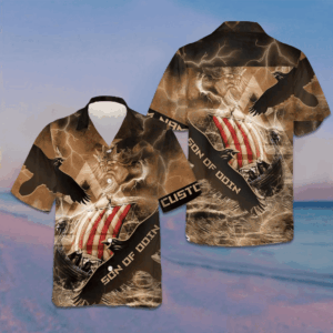 Custom Son Of Odin Hawaiian Shirt Men's Short Sleeve Summer Shirts Gifts For Nephew