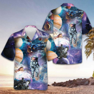 Outer Space Hawaiian Shirt Space Themed Shirt Best Gifts For Boyfriend