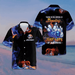 Custom There Is No Crying In Bowling Just Lots Of Swearing Hawaiian Shirt Gifts For Bowlers