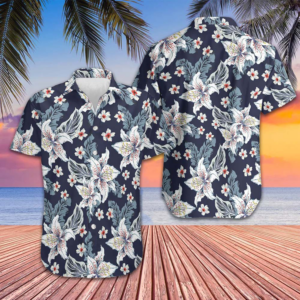 Flowers Hawaiian Shirt Short Sleeve Button Down Beach Shirts Gifts For Him