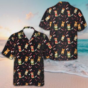 Christmas Corgis Dog Hawaiian Shirt Funny Dog Christmas Shirt Gifts For Corgi Owners