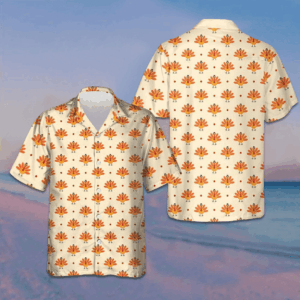 Cartoon Turkey Bird And Polka Dot Hawaiian Shirt Funny Turkey Shirt Gift For Thanksgiving Day