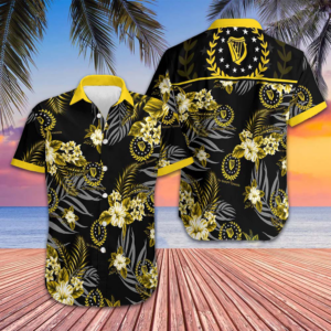 Tropical Pattern Hawaiian Shirt Men's Beach Button Up Shirts Gifts For Brother