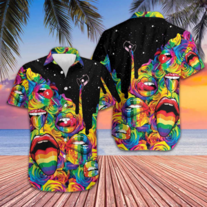 Always Proud LGBT Hawaiian Shirt Beach Button Up Gifts For Gay Friends