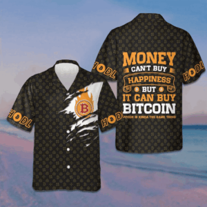 Money Can't Buy Happiness But It Can Buy Bitcoin Hawaiian Shirt Cool Summer Shirts For Guys