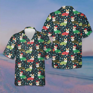 Christmas Corgis Hawaiian Shirt Cute Christmas Shirt Gifts For Corgi Lovers