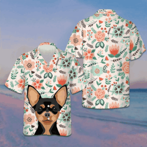 Happiness Is Chihuahua Kisses Hawaiian Shirt Best Men's Summer Shirts Dog Owners Gifts
