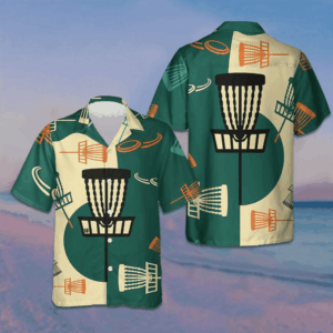 I Love Disc Golf Hawaiian Shirt Men's Beach Button Up Gift Ideas For Boyfriend