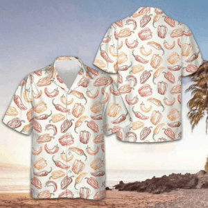 Ripe Peppers Hawaiian Shirt Button Up Vacation Shirts Gifts For Boyfriend