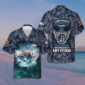 Custom I Own It Forever The Title Navy Veteran Hawaiian Shirt Proud Veteran USN Camo Shirt