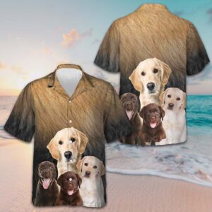 Great Labrador Retriever Dog Hawaiian Shirt Men's Button Up Shirts Summer Dog Owners Gifts