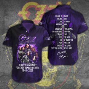 RIP Ozzy Osbourne Hawaiian Shirt In Loving Memory Forever In Our Hearts Shirt Gifts For Fans