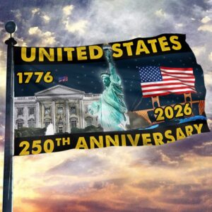 United States 1776-2026 250th Anniversary Flag Liberty