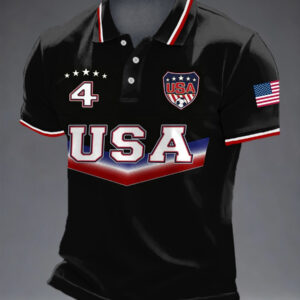 USA Soccer 2026 World Cup Polo Shirt Game Day Merch Gifts For USA Soccer Supporter