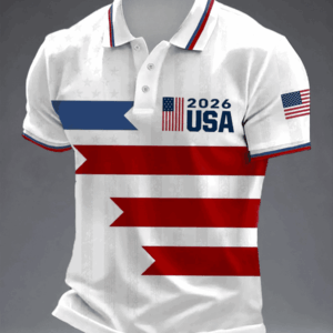 USA World Cup 2026 Polo Shirt Men's Game Day Apparel USA Soccer Team Merch Best Fan Gifts