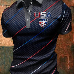 USA 2026 World Cup Polo Shirt Mens Game Day Apparel Football Gifts For Team USA Supporter
