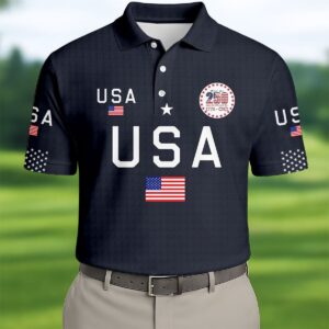 USA 250Th Anniversary Golf Polo Shirt Mens 4Th Of July Good Gifts For Dads