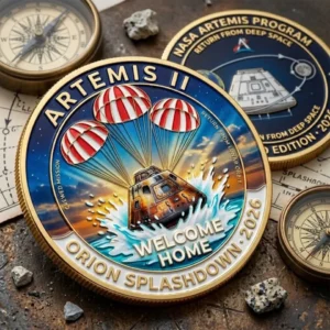 Artemis II Orion Splashdown 2026 Commemorative Mission Coin