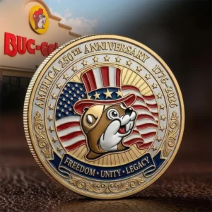 250Th Anniversary Bucees Commemorative Coin 2026