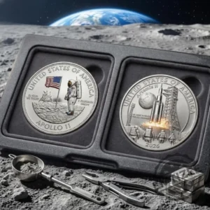 Apollo 11 And Artemis II 2026 Commemorative Coin Set