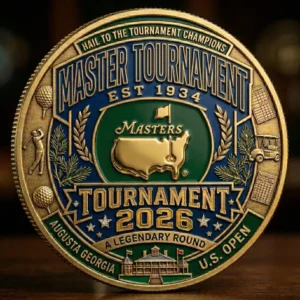 2026 Masters Tournament Golf Coin Augusta Georgia Legendary Round Coin